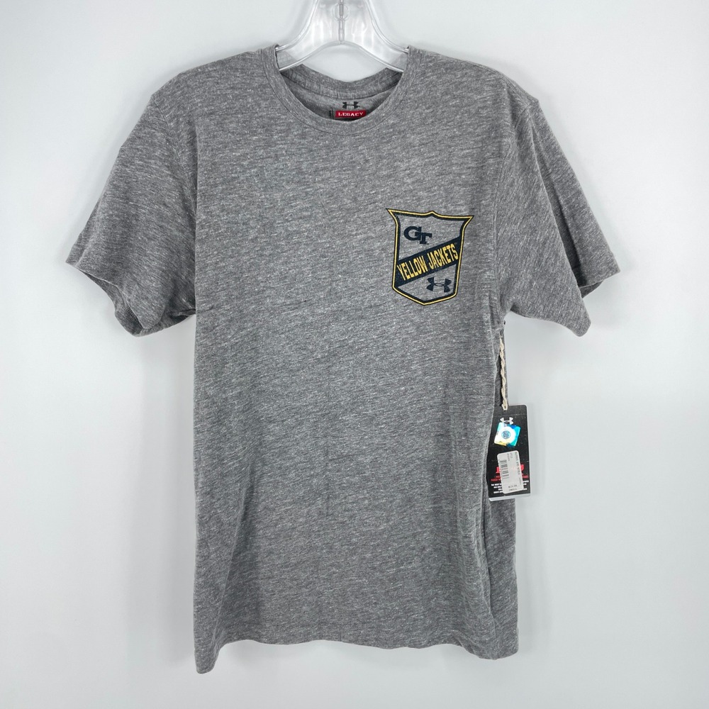 Under Armour‎ Georgia Tech Yellow Jackets Heather Grey T-Shirt Women's Small NEW